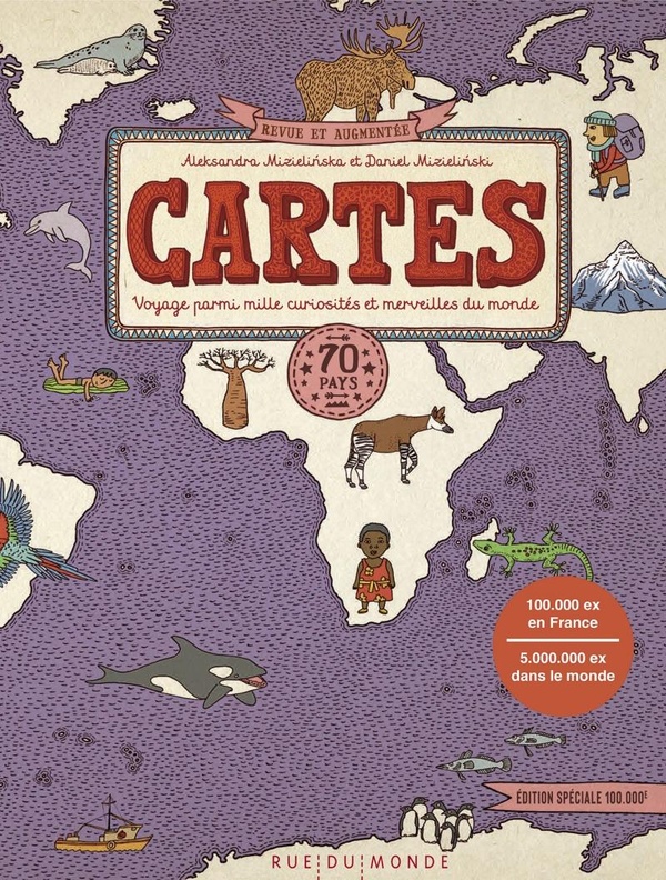 Cartes. 70 pays - Voyage parmi mille curiosités et merveilles du monde, Edition revue et augmentée