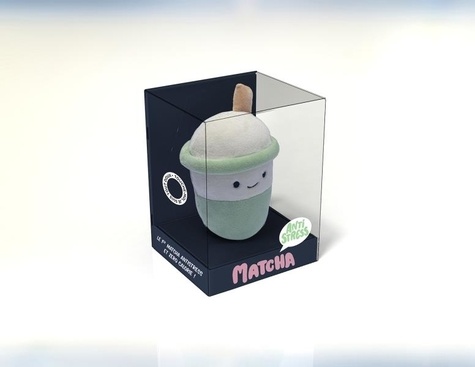 Matcha anti-stress. Coffret avec 1 mini peluche et 1 carnet de recettes