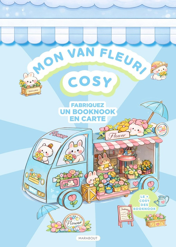 Mon van fleuri cosy. Booknook papier