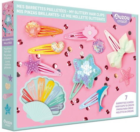 Mes barrettes pailletées. 7 barrettes à créer