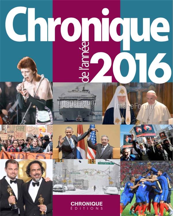 Chronique de l'année 2016