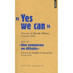 Yes we can. Suivi de Nous surmonterons nos difficultés, Edition bilingue anglais-français