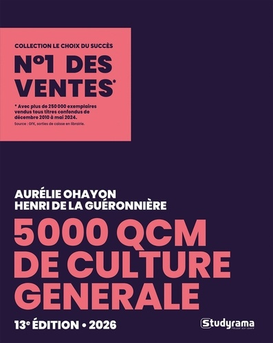 5000 QCM de culture générale. Edition 2026