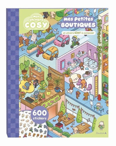 Mon univers cosy Mes petites boutiques. Un univers géant à composer. 600 stickers