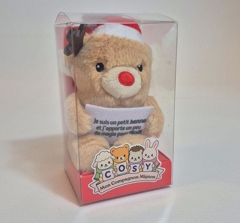 Peluche cosy bonhomme de neige