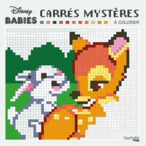Carrés mystères à colorier Disney Babies