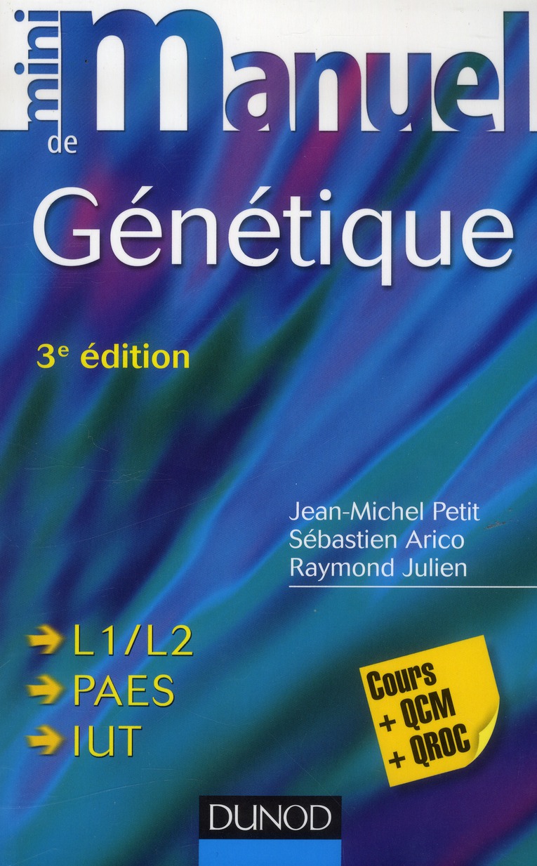 Mini manuel de génétique / Cours QCM/QROC