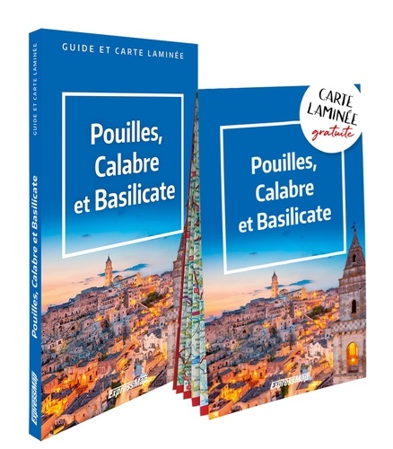 Pouilles, Calabre et Basilicate (guide et carte laminée)