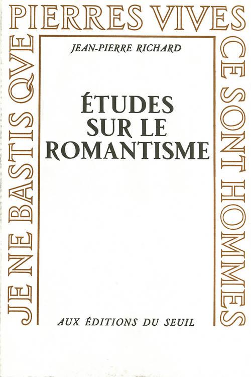 ETUDES SUR LE ROMANTISME