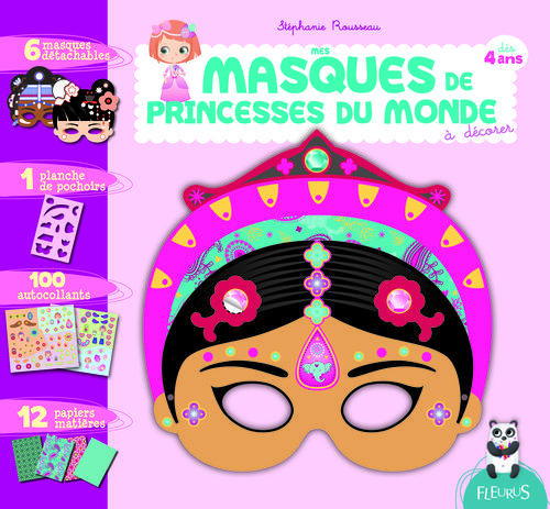 Mes masques de princesses du monde à décorer