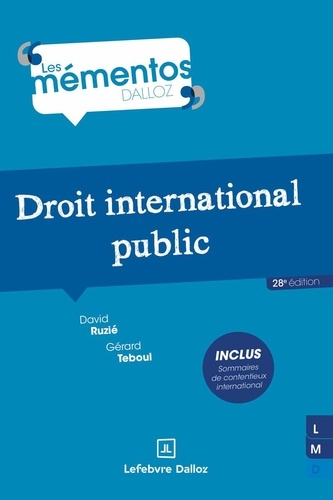 Droit international public. 28e édition