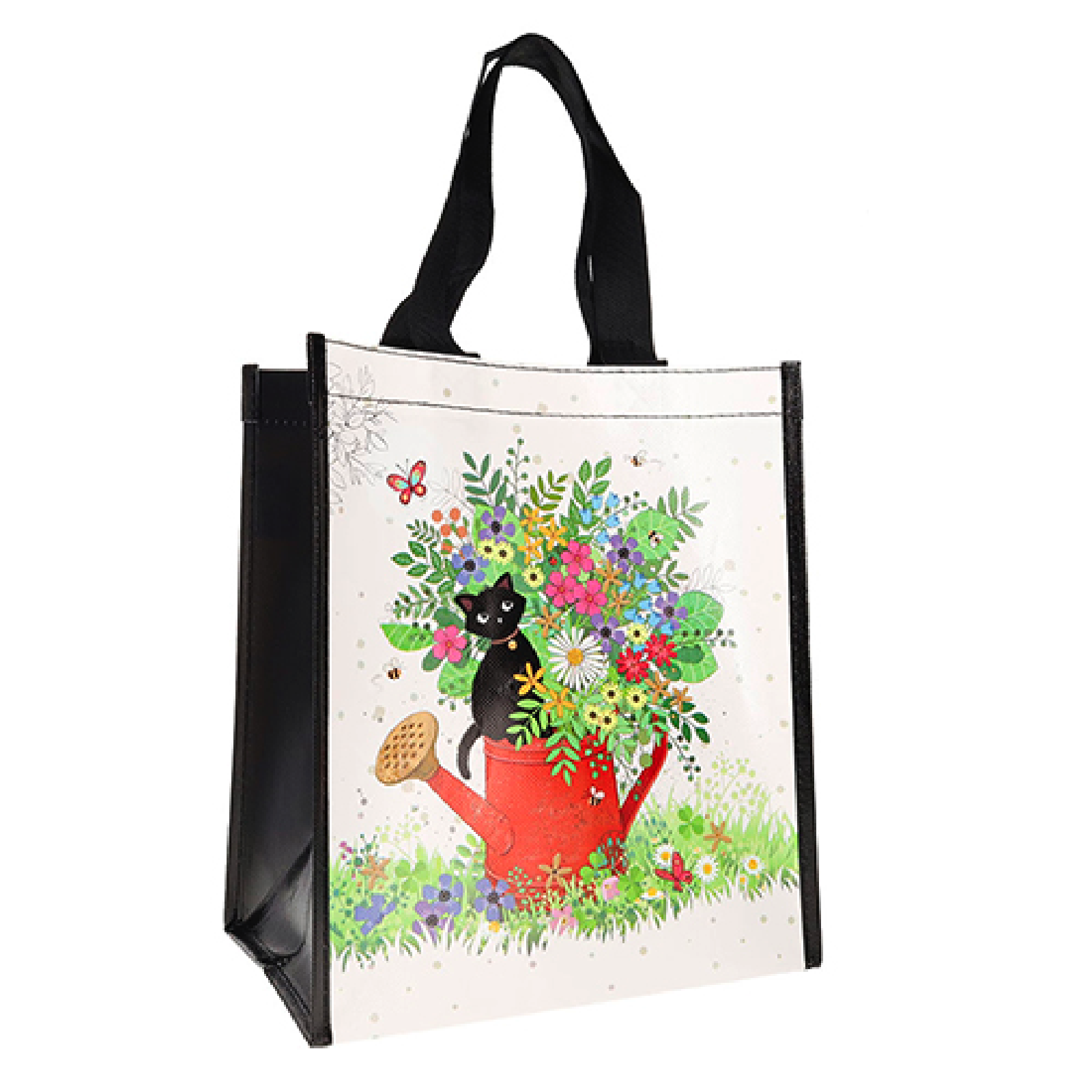 SAC CABAS EN PLASTIQUE RECYCLE BUG ART - CHATON ARROSOIR