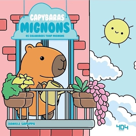 Capybaras mignons. 45 coloriages cosy