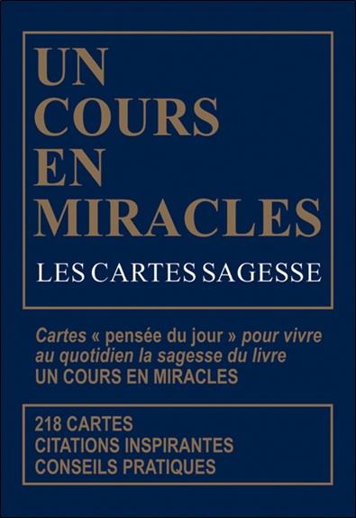 Un cours en miracles. Les cartes sagesse