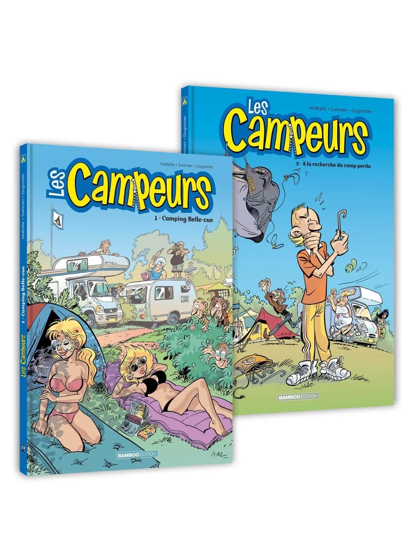 Les Campeurs : Pack en 2 volumes : Tome 1, Camping Belle-vue ; Tome 2, A la recherche du camp perdu
