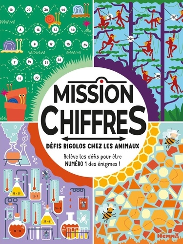 Mission chiffres - Défis rigolos chez les animaux. Relève les défis pour être numéro 1 des énigmes !
