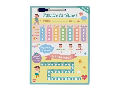 J'arrête la tétine ! Avec un feutre effaçable