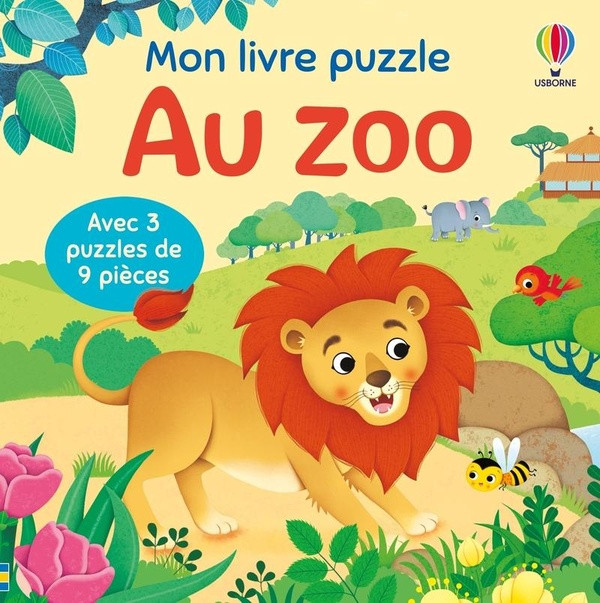 Au zoo. Avec 3 puzzles de 9 pièces