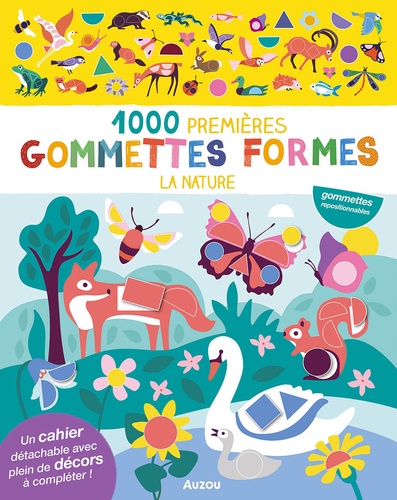 1000 premières gommettes formes la nature