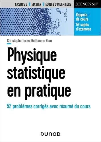 Physique statistique en pratique. 52 problèmes corrigés avec résumé du cours