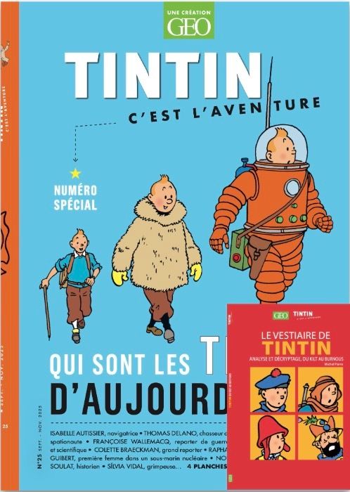Tintin c'est l'aventure N° 25 : Qui sont les Tintin d'aujourd'hui ? - Avec le livre collector