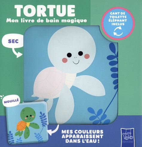 Tortue. Gant de toilette Eléphant inclus