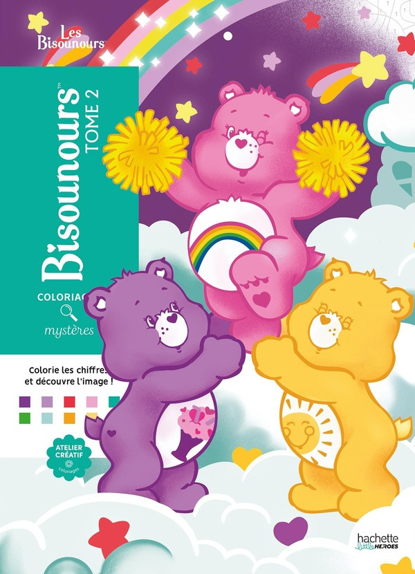 Bisounours Tome 2. Colorie les chiffres et découvre l'image