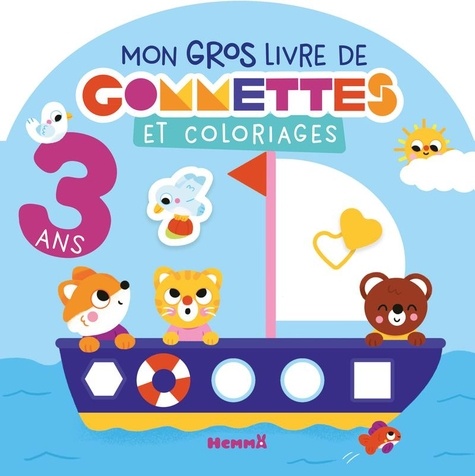 Mon gros livre de gommettes et coloriages. Avec gommettes repositionnables