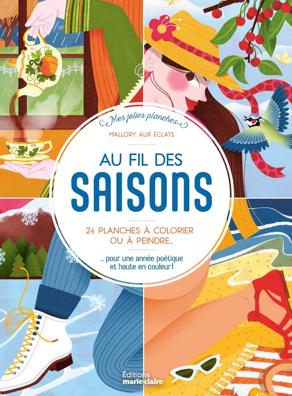 Au fil des saisons. 25 planches à colorier ou à peindre