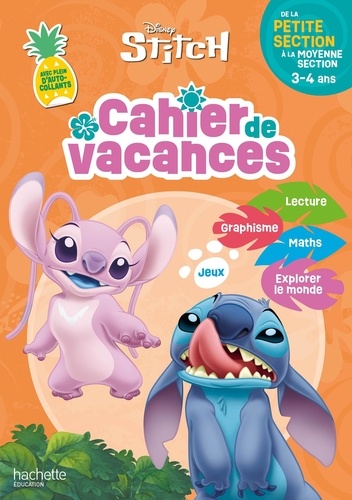 Cahier de vacances Stitch. De la Petite Section à la Moyenne Section, Edition 2026