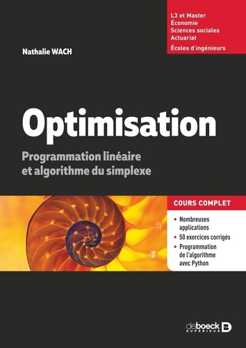 Optimisation. Programmation linéaire et algorithme du simplexe