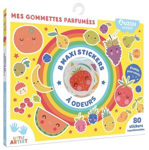 Mes gommettes parfumées. 8 maxi stickers à odeurs, 80 stickers repositionnables