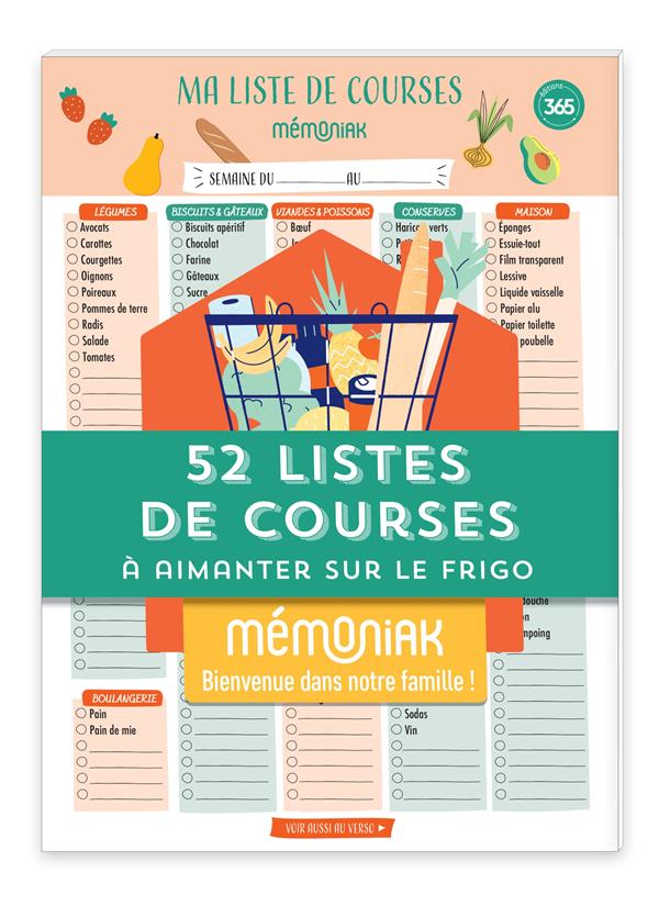 52 listes de courses à aimanter sur le frigo
