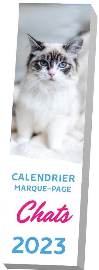Calendrier marque-page Chats. 1 photo avec citation par semaine détachable, Edition 2023