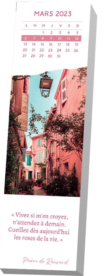 Calendrier marque-pages Pensées positives. Edition 2023