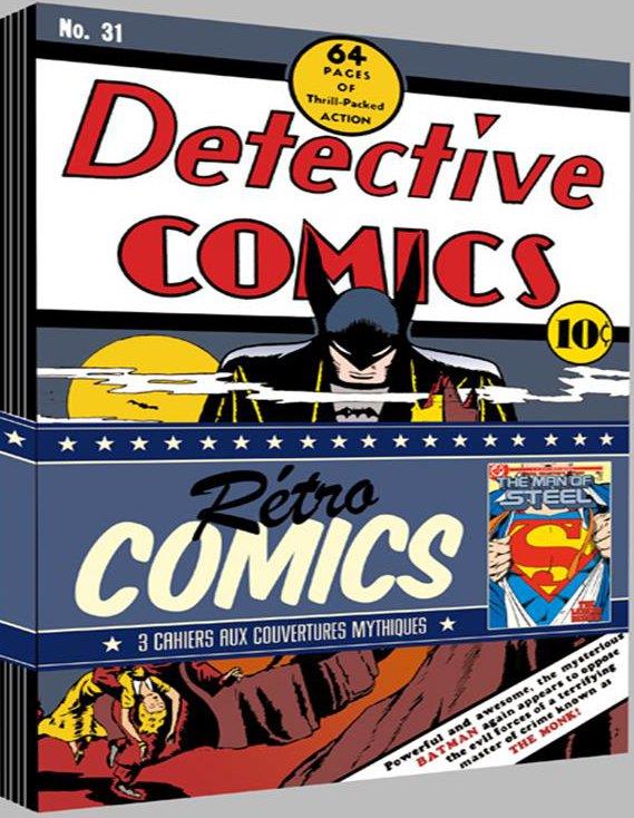 Dc comics : pack 3 cahiers retro heroines