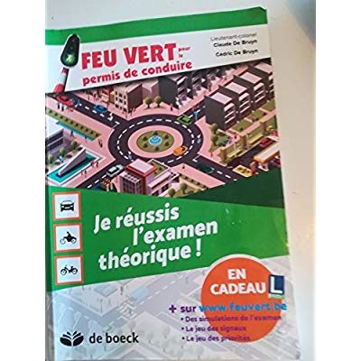 Feu vert pour le permis de conduire. site web je réussis l'examen : auto/moto/cyclo