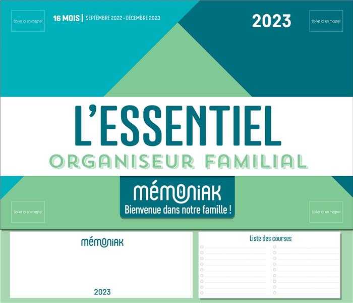L'essentiel organiseur familial. Edition 2022-2023