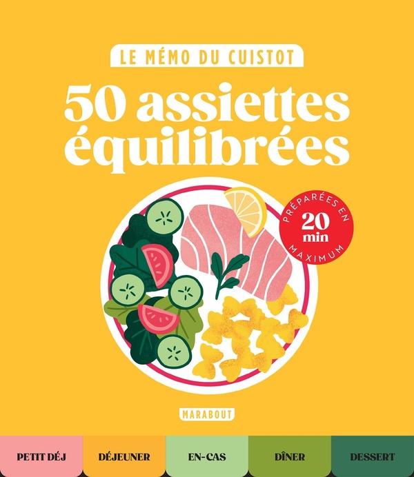 50 assiettes équilibrées préparées en 20 min maximum