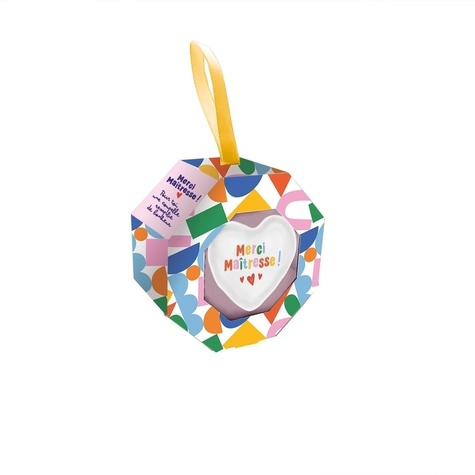 Merci maîtresse ! Pour toi, une coupelle remplie de bonheur - Coffret avec une coupelle en céramique