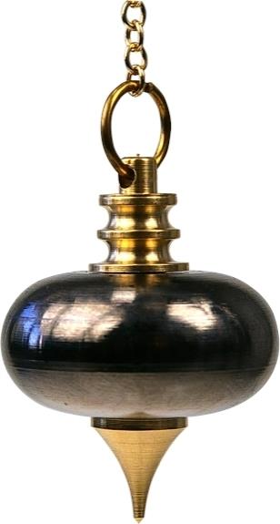 PENDULE ARCHITECTE EN METAL ET ANTHRACITE BRILLANT