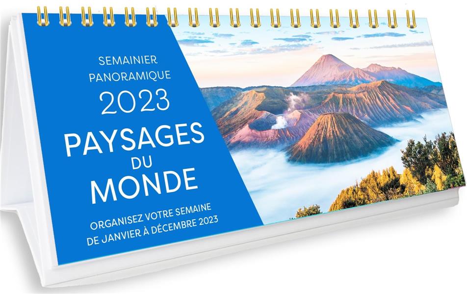 Semainier panoramique Paysages du monde. Edition 2023