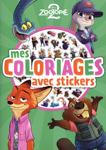 Mes coloriages avec stickers Zootopie 2