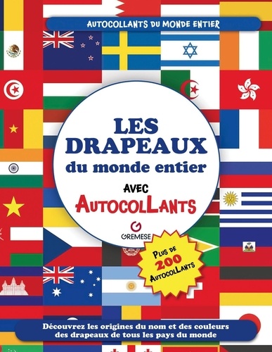 Les drapeaux du monde entier avec autocollants