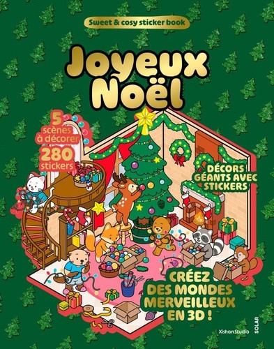 Joyeux Noël. 5 scènes à décorer, 280 stickers