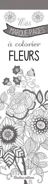 Fleurs. Mes marque-pages à colorier