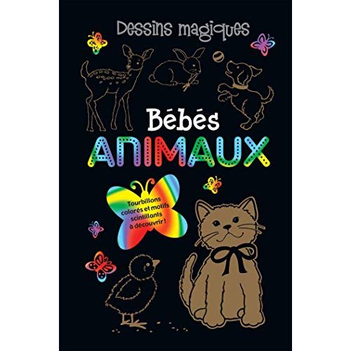 Bébés animaux. Avec un crayon de bois