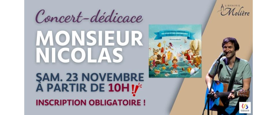 La malle aux histoires de Marie / Concert-dédicace de Monsieur Nicolas